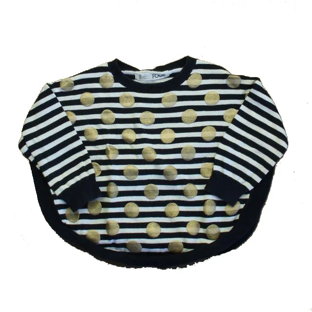 Cotton On Girls Black | White | Gold Polka Dots Sweater