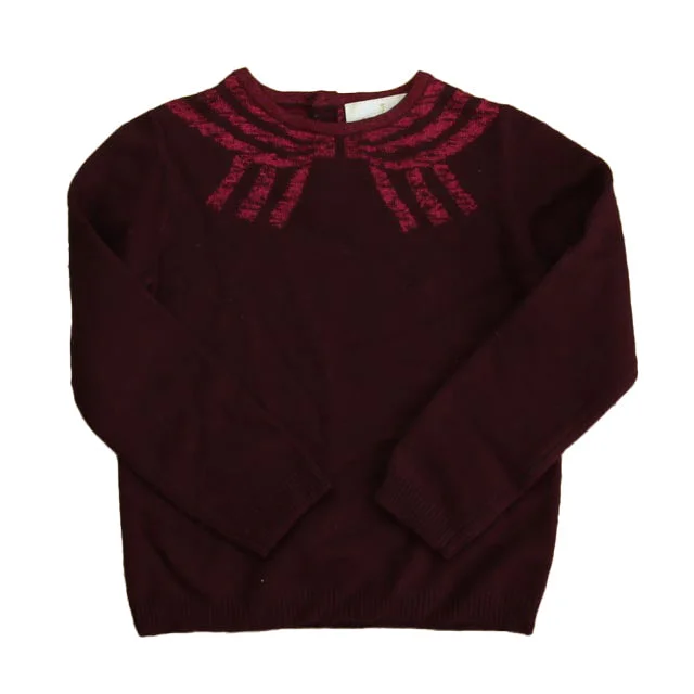 Jacadi Girls Maroon Sweater