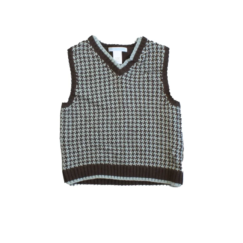 Janie and Jack Boys Blue | Brown Sweater Vest