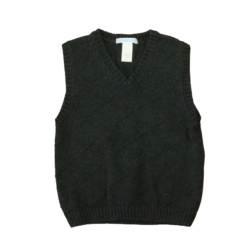 Janie and Jack Boys Gray Sweater Vest