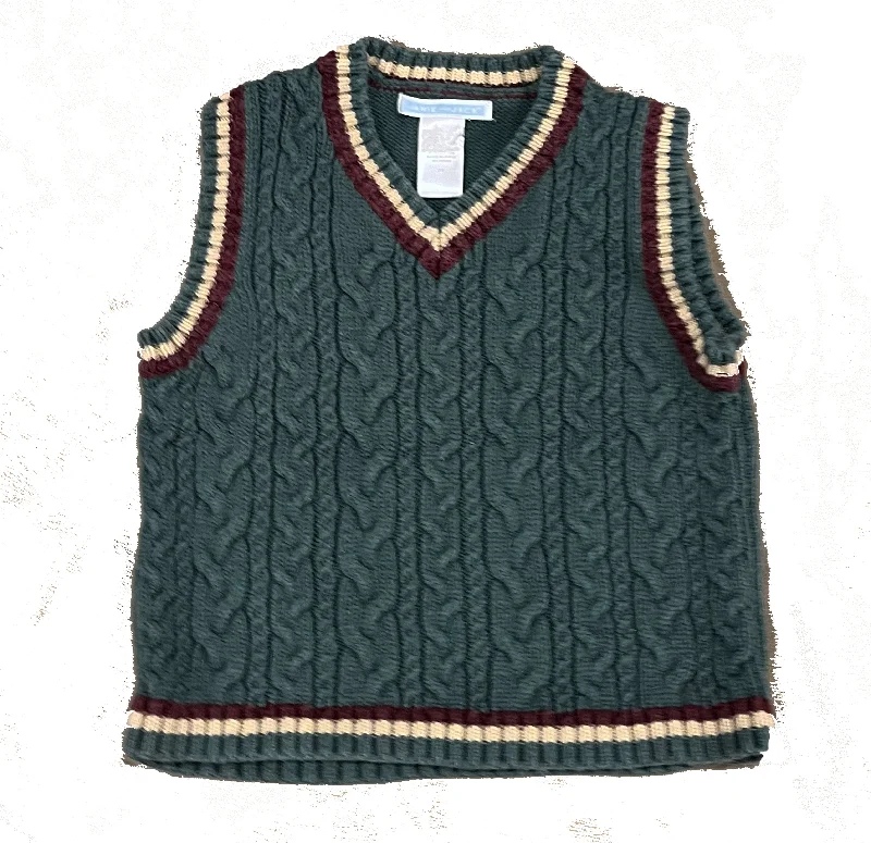 Janie and Jack Boys Green Sweater Vest