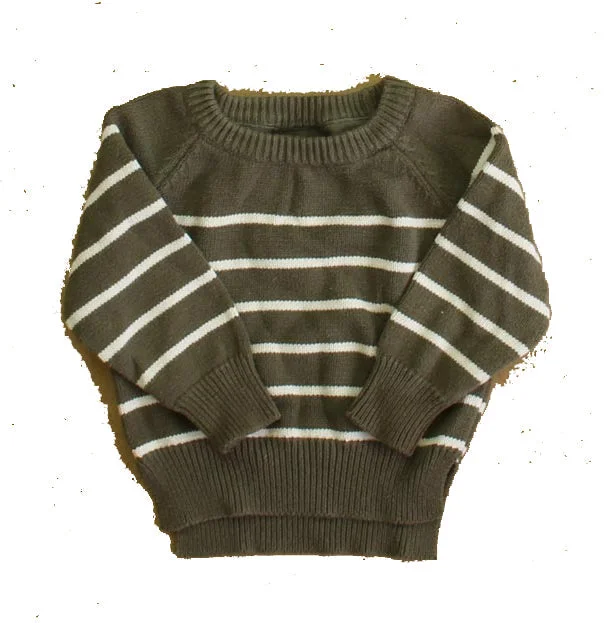 Little Bipsy Boys Green Stripe Sweater