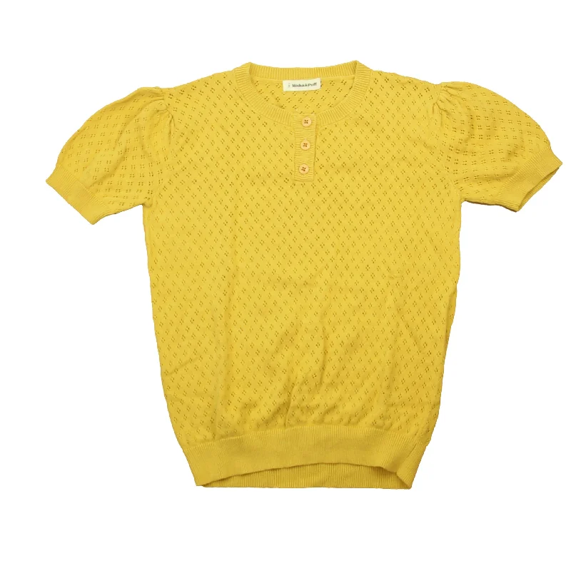 Misha & Puff Girls Yellow Sweater