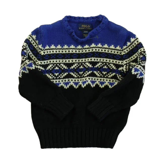 Ralph Lauren Boys Blue | Black Sweater