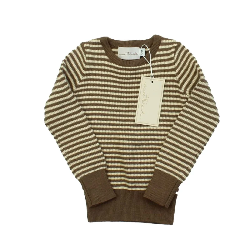 Sweet Threads Boys Tan | Brown | Stripes Sweater